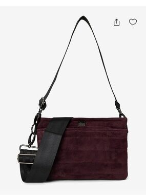 NWT Think Royln Bum Bag 2 Aubergine suede